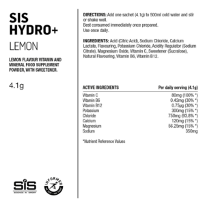 Saszetki SIS GO Hydro+ Hydration Powder Lemon 6×4,5g